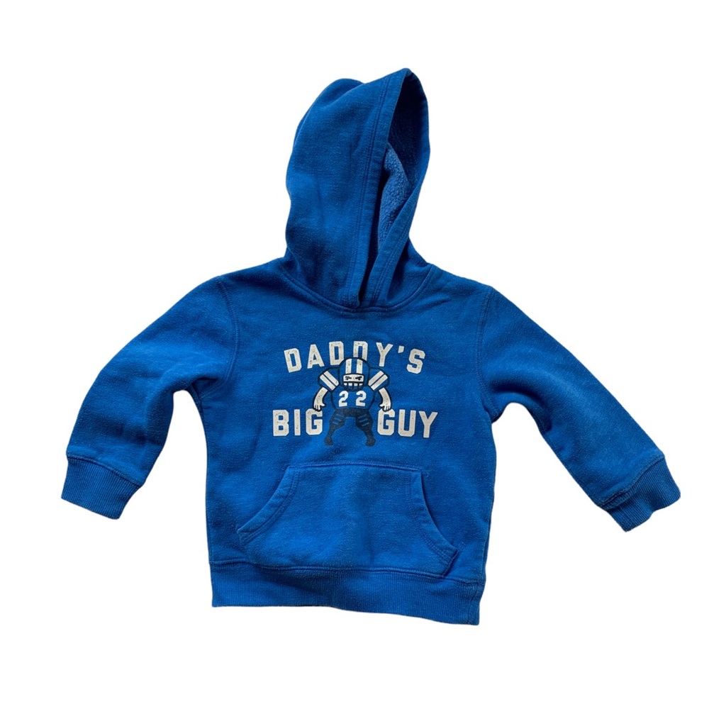 Jumping Beans Blue Daddy's Big Guy Pullover Hoodie 2T - Picture 1 of 7